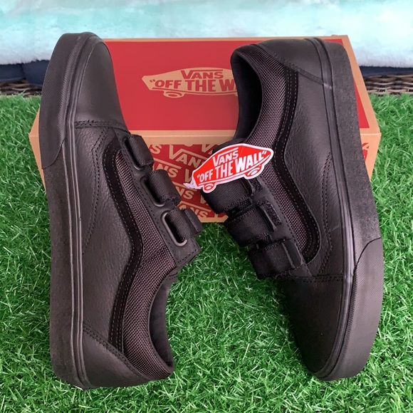 VANS OLD SKOOL V LEATHER Ballistic/Black WMNS - Picture 7 of 17